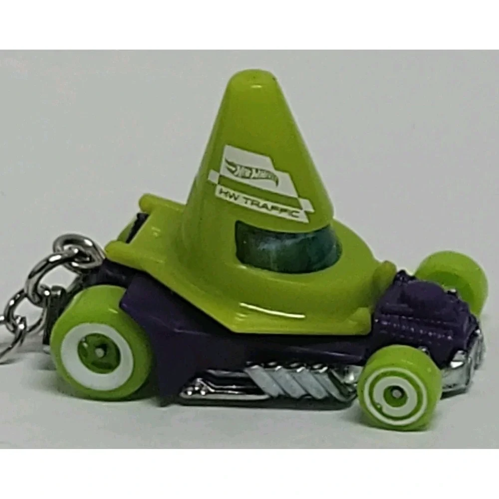 Hot Wheels Cone Shaker Green Diecast 1:64 Custom Keychain